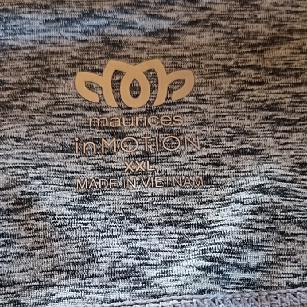 Maurices Grey to Burgundy Ombre Womens Leggings - Picture 4 of 5